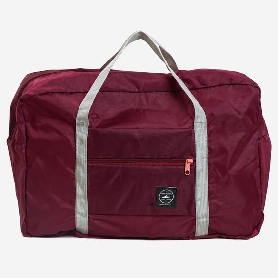 Складна дорожня сумка з кріпленням на валізу (48х32х16см), XL-676, Бордовий / Водонепроникна сумка для подорожей | Зображення 6