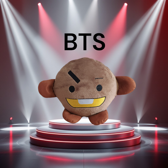 М'яка плюшева корейська іграшка печенька SHOOKY Шуки BT21 групи BTS талісман K - POP 25 см 00240