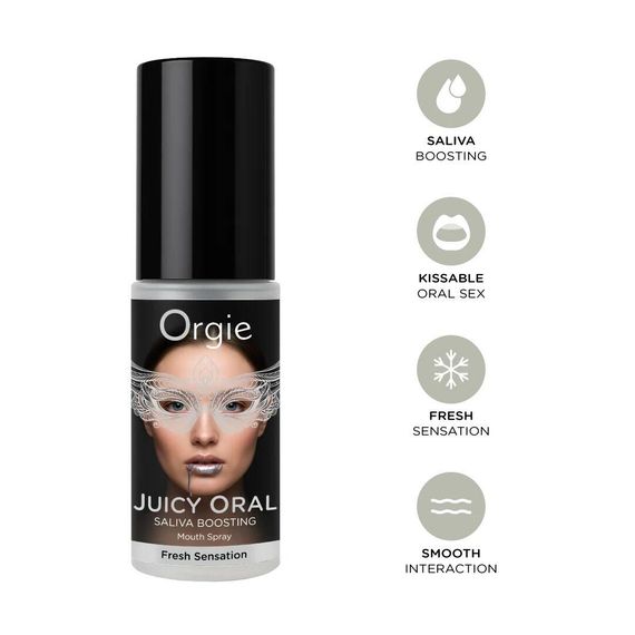 Оральний спрей Orgie – Juicy Oral для посилення слиновиділення 15 мл Sex Aura | Зображення 1