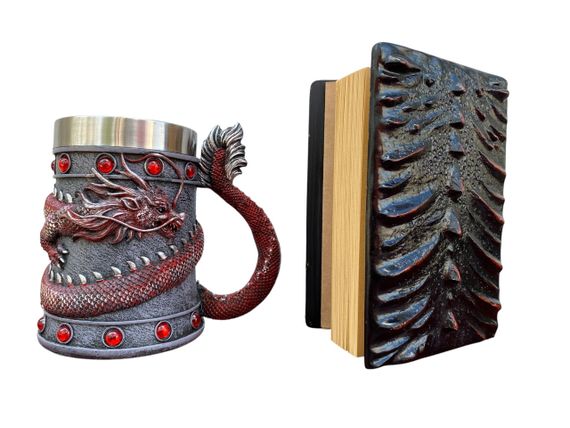 Подарунковий набір Кухоль 3D Танард Red Rose та Блокнот 3D «Око полум'яного Дракона» | Зображення 1