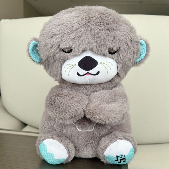 Плюшева іграшка - нічник Видрочка Soothe Snuggle Otter · Іграшка для дитини Казкові сни з музикою, підсвічуванням, диханням | Зображення 3