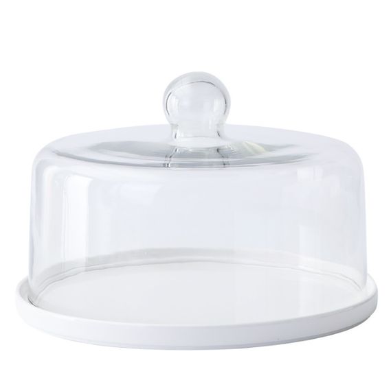 Тортівниця кругла з кришкою Crystal 8 14538 8х18 см
