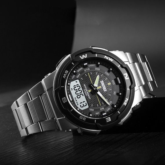 Чоловічий годинник Skmei 1370SI Silver | Зображення 3