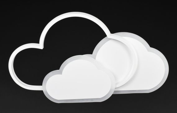 Люстра світлодіодна стельова LED світильник для квартири на стелю лед 27321 Білий 6х32х55 см. | Зображення 3