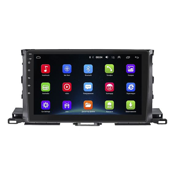 Штатная магнитола Lesko для Toyota Highlander III (U50) Рестайлинг 2016-2019 экран 10" 2/32Gb Wi-Fi GPS Base | Зображення 1