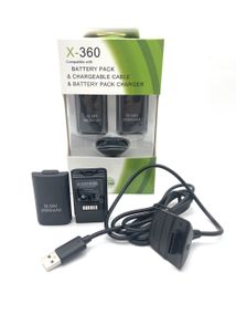 Аккумулятор для Xbox 360 4800mAh 2 штуки + зарядное устройство для Xbox 360