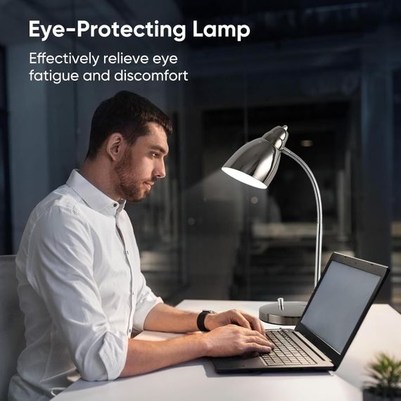 Настільна лампа CELYST E27 LED 12W, ретро лампа з гнучким гусаком, офісна, для читання, навчання | Зображення 6