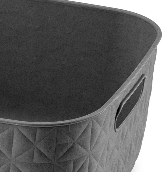 Кошик для зберігання пластиковий Curver (Курвер) Softex M 12,5 л (00575) Сірий | Зображення 3
