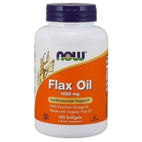 Лляна олія NOW Foods Flax Oil 1000 mg 100 Softgels