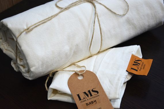Дитяча постільна білизна Limasso Stonewashed Ranforse Baby 100х150 см Snow White | Зображення 6