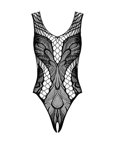 Бодістокінг з вирізами Obsessive B138 teddy S/M/L, black, з доступом | Зображення 2