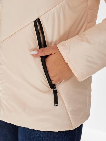 Жіноча демісезонна куртка, арт. 1008, молоко | Зображення 3