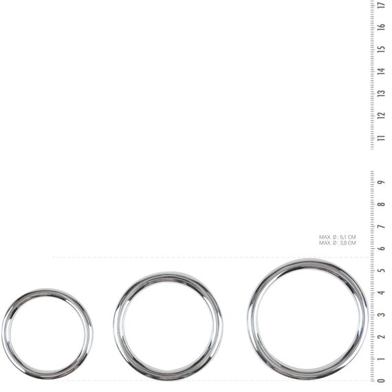 Набір ерекційних кілець Sinner Gear Unbendable – Cock/Ball Ring & Glans Ring Set | Зображення 2