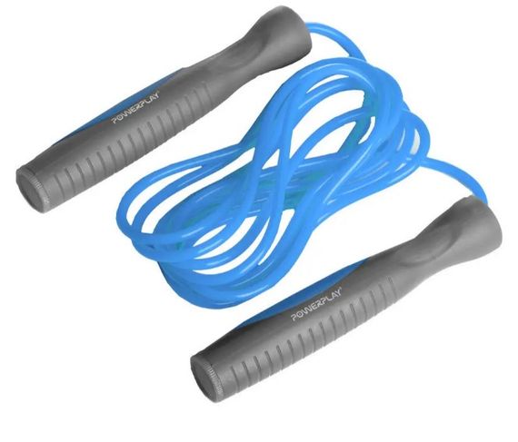 Скакалка PowerPlay 4204 Classic Jump Rope Блакитна 2,7 м (PP_4204_Blue) | Зображення 4