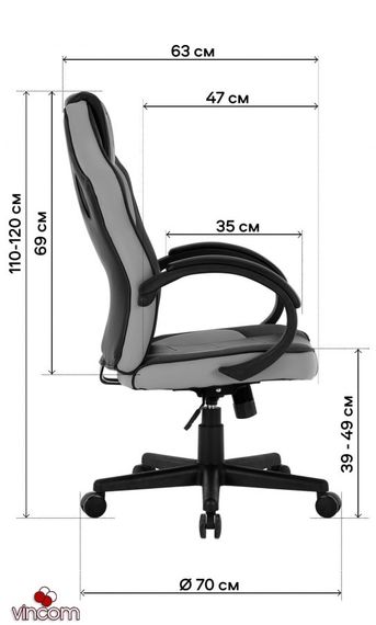 Кресло геймерское GT Racer X-2752 BlackGray | Зображення 9