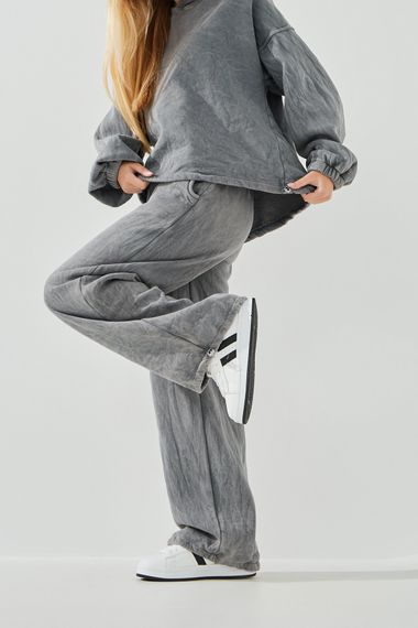 Костюм худі+штани для дівчинки Benini 241160 146 см Сірий shop (2000990714978) | Зображення 3
