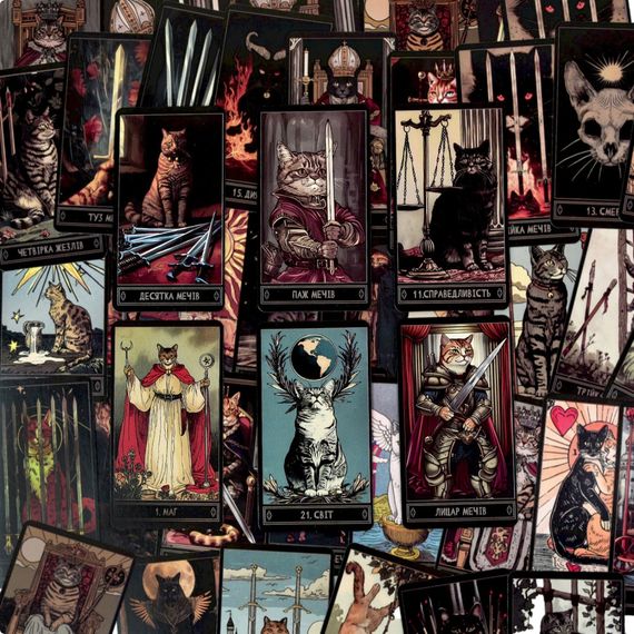 Гадальные карты Таро 30882 колода 78 карт, карта со ссылкой на инструкцию | Зображення 4