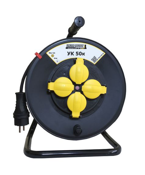 Котушка УК50к IP44 з З/К 4 місця 2Р+PЕ 50м 3х1.5 мм2 ГОСТ з Т/З Ny95506265 | Зображення 1