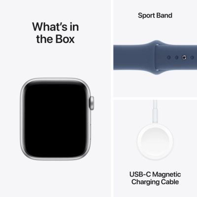 Смарт-годинник Apple Watch SE 2024 GPS 40mm Silver Aluminium Case with Denim Sport Band - S/M (MXEC3QH/A) | Зображення 6