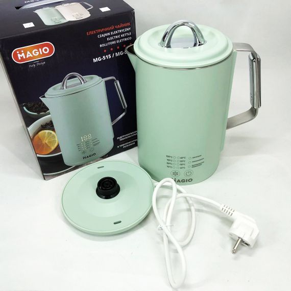 Електрочайник нержавіюча сталь, Чайник для дому зручний, Електрочайник відмінний, Чайник дисковий CS-48 | Зображення 1