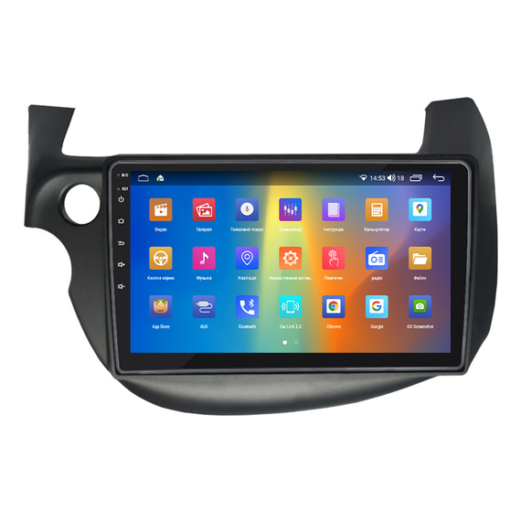 Штатная магнитола 10" Lesko для Honda Fit II 2007-2014 2/32Gb CarPlay 4G Wi-Fi GPS Prime 8 ядер Хонда | Зображення 1