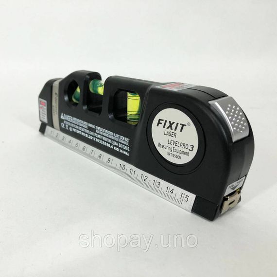 Лазерный уровень Laser Level Pro 3 со встроенной рулеткой, Высокоточный лазерный уровень | Зображення 5