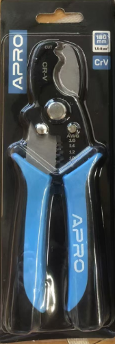 Кабелерез и съемник изоляции 180мм APRO