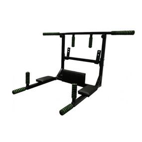 Турник-брусья настенный Iron 4 в 1 с мягкими ручками черный NE-TR-4B