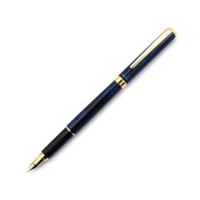 Перьевая ручка Pilot Cavalier Marbled Синяя в металлическом корпусе, среднее (M)