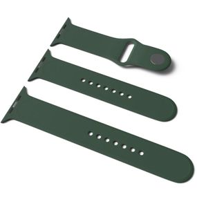 Силіконовий ремінець для Apple Watch Sport Band 42(ser.1-3)/44/45/46/49mm (S/M & M/L) 3pcs Зелений / Army green