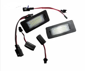 Skoda Rapid (от 2012-) лампы подсветки номерного знака LED 2 шт комплект, Шкода Рапид