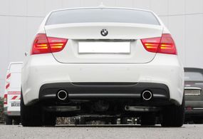 Задний диффузор DPT V-1 (для E90 M-Sport, Черный Глянец) для BMW 3 серия E-90/91/92/93 2005-2011 гг