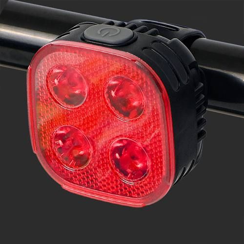 Велоліхтар STOP (red) FY-328-4LED з акумулятором | Зображення 2