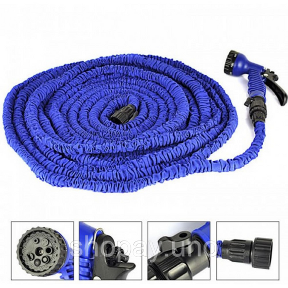 Шланг для полива  V-HOSE PRO 90 метров поливочный растягивающийся с распылителем | Зображення 3