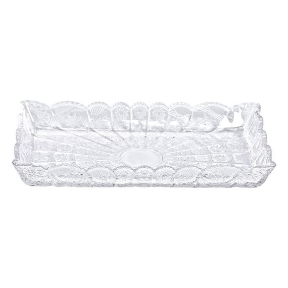Блюдо для закусок Lirmartur скляне 28,6*16,5*3 см HP-YH-26 | Зображення 2