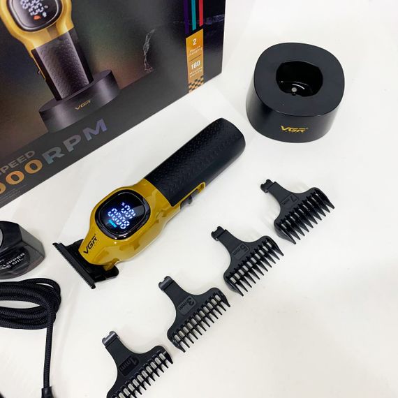 Бездротовий тример для стрижки волосся, Малошумна машинка для стрижки волосся, Тример бездротовий TZ-34 | Зображення 6