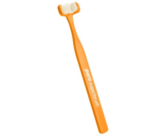 Тристороння зубна щітка paro® superbrush, помаранчева (7.724/6)