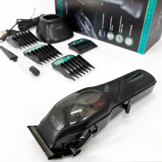 Профессиональный триммер с набором насадок, Мужской триммер для окантовки, Машинка для стрижки хорошая VP-63 | Зображення 3