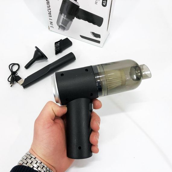 Автомобільний пилосос з потужним двигуном, Автопилосос для салону машини на акумуляторі SE-58 | Зображення 5