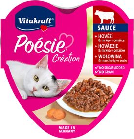 Вологий корм з яловичиною для котів Vitakraft Poesie Creation Beef, 85 гр