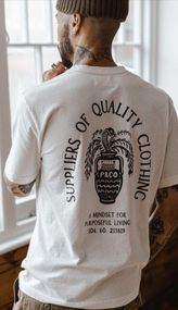 Футболка мужская с принтом повседневная L Белая