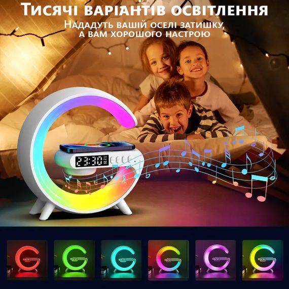 LED лампа - зарядна станція Luxun 15W з бездротовою зарядкою | Зображення 1