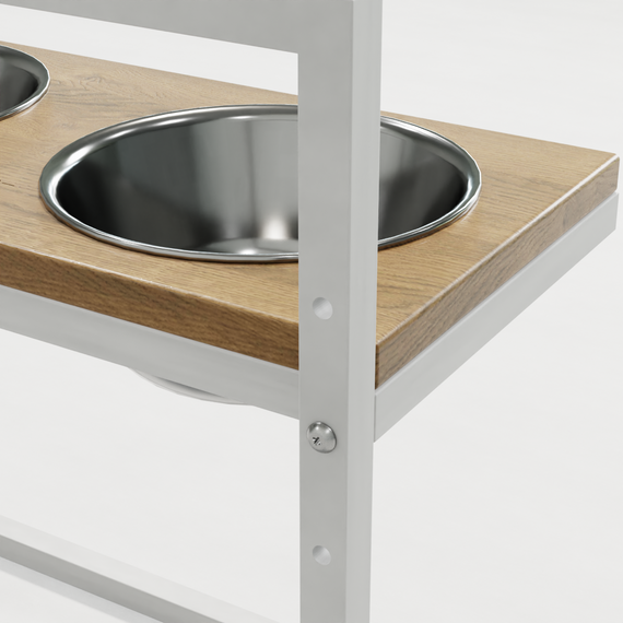 Миски на регулируемой подставке для больших собак Hollky Flex L (2 × 1.8 л) FL-502850-WHNT | Зображення 5