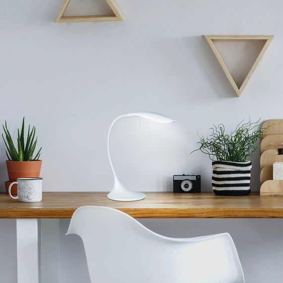 Настольная лампа на гибкой ножке сенсорная SL-59 10W WH | Зображення 8