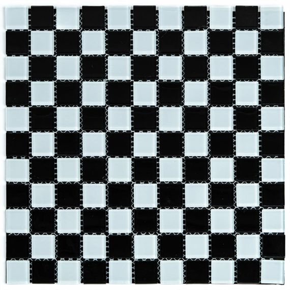 Мозаїка з декоративного скла 298х298х4,5мм Шахматка SW-00002366