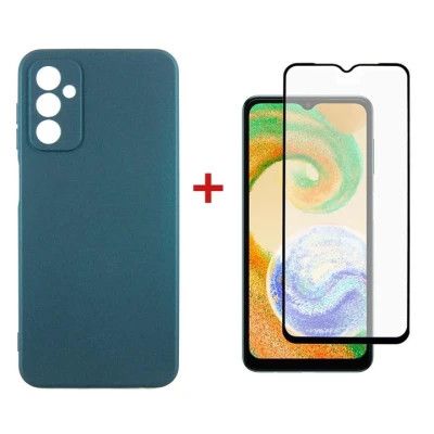 Чехол для мобильного телефона Dengos Samsung Galaxy A04s Case + Glass (Green) (DG-KM-78)