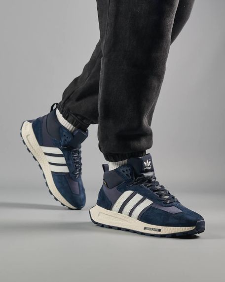 Кросівки зимние чоловічі Retropy E5 Navy White Fur ,  зима , Вьетнам 45 28 - 28.5 см