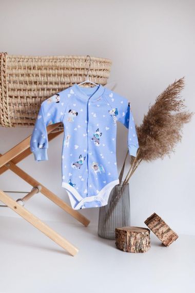 Боді з довгим рукавом інтерлок принт Париж