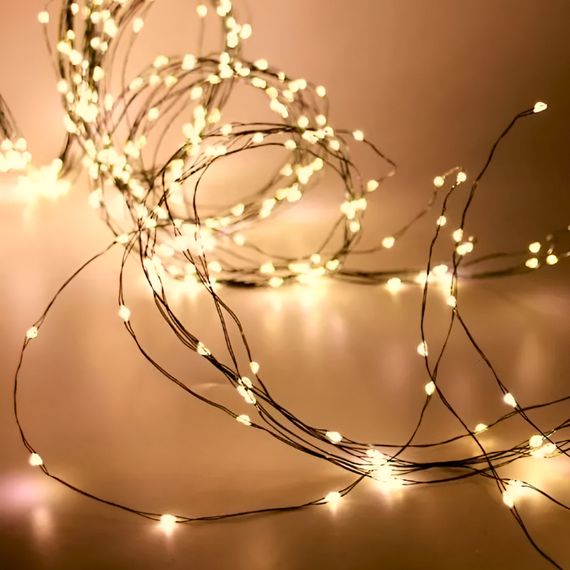 Гірлянда світлодіодна кінський хвіст GarlandoPro 200LED Роса 2м 10 ліній Жовтий 1733012Y | Зображення 1