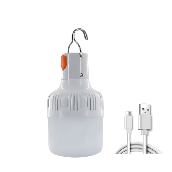 Перезаряджувана USB LED-лампа 60W підвищеної яскравості для кемпінгу та аварійного освітлення